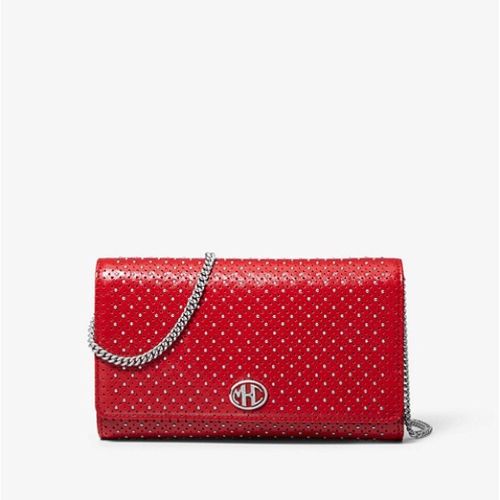 Michael Kors Monogramme Leather Chain Wallet